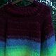Knitted sweater 'Big City Lights'. Sweater mohair. Sweaters. DominikaSamara. My Livemaster. Фото №5
