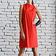 Red Short Summer Dress, Dresses, Sofia,  Фото №1