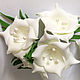 Ivory color, artificial flowers from Tamarana with white stamens, Flowers artificial, Novosibirsk,  Фото №1