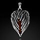 Кулон Сердце Крылатое с янтарем. Кулон. Aventure.Jewelry. Интернет-магазин Ярмарка Мастеров.  Фото №2