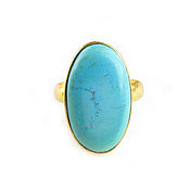 Украшения handmade. Livemaster - original item Turquoise Ring, Natural Turquoise Ring, Turquoise. Handmade.