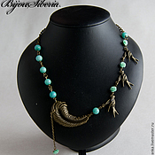 Украшения handmade. Livemaster - original item Necklace with coral and agate 