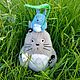 Totoro (juguete de fieltro). Felted Toy. Nika Yakicheva. Интернет-магазин Ярмарка Мастеров.  Фото №2