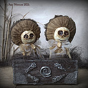 Куклы и игрушки handmade. Livemaster - original item Mushrooms in a box. Handmade.