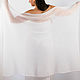 Order The stole is knitted from kidmocher White. Lily Kryuchkova (kruchokk). Livemaster. . Wraps Фото №3