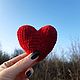  Сердце, сердечко вязаное, валентинка брелок. Брелок. Вязание для детей (masterskaya-radosti). Ярмарка Мастеров.  Фото №4