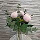  Букет пионов Гардения с эвкалиптом Бэби блу. Букеты. Natashaflowers_decor. Ярмарка Мастеров.  Фото №5