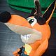 Заказать Крэш Бандикут  Crash Bandicoot  персонаж видеоигр. Галина Додонова. Ярмарка Мастеров. . Мягкие игрушки Фото №3