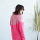 Hot pink oversize jumper made of mohair and alpaca wool. Jumpers. warmanizer. Online shopping on My Livemaster.  Фото №2