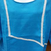 Одежда handmade. Livemaster - original item Linen tunic blouse. Handmade.