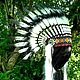 Black White Baby Indian Headdress, Toddler Native American Warbonnet, Carnival Hats, Belgrade,  Фото №1