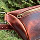 Сумка-банан cross-body сумка. Поясная сумка. Mountainman_lc | изделия из кожи. Интернет-магазин Ярмарка Мастеров.  Фото №2