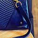 Винтаж:  Сумка из синей кожи Bally of Switzerland. Сумки винтажные. Chic bags. Интернет-магазин Ярмарка Мастеров.  Фото №2