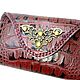 Футляр для очков  кожаный. Очечник. Embroleather. Ярмарка Мастеров.  Фото №4