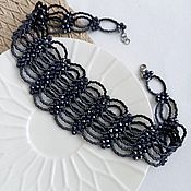 Украшения handmade. Livemaster - original item Choker Necklace Spring Grey Black. Handmade.