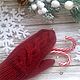 Knitted mittens from Angora ' Bordeaux', Mittens, Moscow,  Фото №1