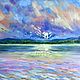  Oil painting landscape ' Sunset on the Volga», Pictures, Moscow,  Фото №1