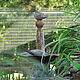 Sparrow on a high concrete column aged garden decor. Figurines. Decor concrete Azov Garden. My Livemaster. Фото №4