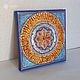 Pintura de Mandala ámbar de la prosperidad en lienzo hecho a mano. Pictures. real-mandala. My Livemaster. Фото №6