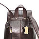  Women's leather backpack brown beige Vianne Mod. R. 12-652-. Backpacks. Natalia Kalinovskaya. My Livemaster. Фото №4