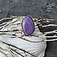 Кольцо с чароитом. Кольца. Karma-jewelry. Ярмарка Мастеров.  Фото №4