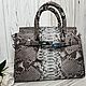 Сумка Шамбери из кожи питона 30 см. Классическая сумка. EXOTIQUE LUXURY PYTHON. Ярмарка Мастеров.  Фото №6
