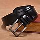 Men's leather belt 'Iney', genuine leather, Straps, Moscow,  Фото №1