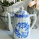 Antique porcelain coffee pot teapot China blau Bavaria. Coffee pots. VintageMe. My Livemaster. Фото №9