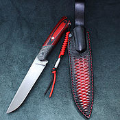 Сувениры и подарки handmade. Livemaster - original item Hunting knife handmade from Damascus steel 