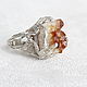 Ring made of 925 sterling silver with citrine IV0001, Rings, Yerevan,  Фото №1
