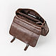 Men's leather messenger bag 'Vincent' (Tobacco). Brief case. DragonBags - Men's accessories. My Livemaster. Фото №5