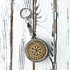 Брелок для ключей из дерева "Вегвизир" круглый, Брелок, Северск,  Фото №1