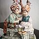 Винтаж:  статуэтка фарфоровая Каподимонте. Статуэтки винтажные. Vintage with love.. Ярмарка Мастеров.  Фото №8