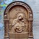 Резная икона Богородица Муромская, Иконы, Красный Сулин,  Фото №1