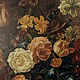 Винтаж: Старинная картина «Цветочный натюрморт». Картины винтажные. Mydecorroom. Ярмарка Мастеров.  Фото №6