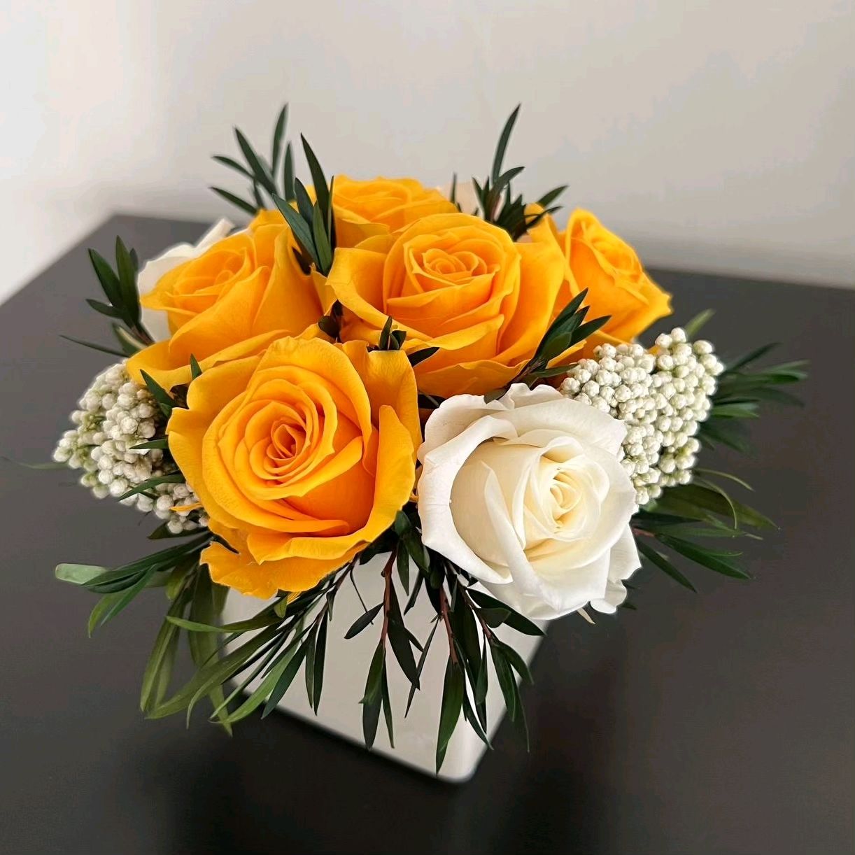 Стабилизированный букет сливочно-манговый!!! в интернет-магазине ...