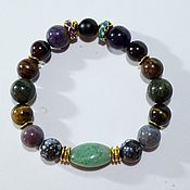 Украшения handmade. Livemaster - original item Bracelet made of stones for good luck for Scorpio, Aquarius. Handmade.
