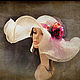 Hat summer 'Pink rose'. Hats1. Novozhilova Hats. Online shopping on My Livemaster.  Фото №2