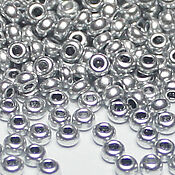 Материалы для творчества handmade. Livemaster - original item Czech beads 10/0 Light silver 10 g 01700 Preciosa. Handmade.