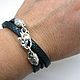 Bracelet Gryphon leather silver 925. Bead bracelet. Urbanstyle. Online shopping on My Livemaster.  Фото №2