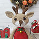 New Year's Fawn Scandi stuffed Deer Toy. Stuffed Toys. Вязаные игрушки - Ольга (knitlandiya). My Livemaster. Фото №4