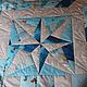Покрывало на двуспальную кровать "Звездное". Пледы. marisha (russianquilt). Интернет-магазин Ярмарка Мастеров.  Фото №2