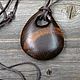 Order The pendant is made of bog oak. 13marko. Livemaster. . Pendant Фото №3