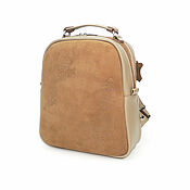 Сумки и аксессуары handmade. Livemaster - original item Backpacks: Women`s Beige Leather Backpack Teresa Mod. R26t-451. Handmade.