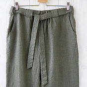 Одежда handmade. Livemaster - original item Chinos trousers with elastic waistband. Handmade.