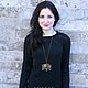 Черный свитер из 100% хлопка. Свитеры. IRINA GRUDKINA Handmade Knitwear. Ярмарка Мастеров.  Фото №5