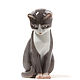 Винтаж: Фарфоровая фигура "Серый кот". Bing & Grondahl, Статуэтки винтажные, Москва,  Фото №1