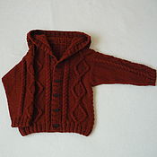 Одежда детская handmade. Livemaster - original item Cinnamon Hooded Jacket. Handmade.
