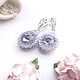 Серьги с кристаллами Swarovski. Серьги классические. Анастасия (Dianze). Ярмарка Мастеров.  Фото №5