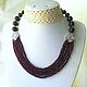 Necklaces 'Delicate garnet' faceted garnet beads. Necklace. Dorida's Gems (Dorida-s-gems). Online shopping on My Livemaster.  Фото №2